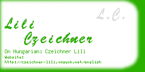 lili czeichner business card